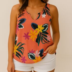 Old Navy Tropical Floral Tank Top – Size Small